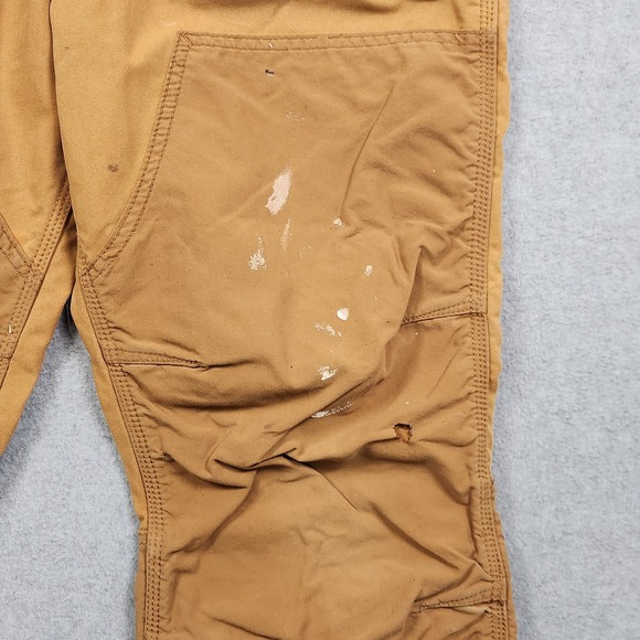 Carhartt Double Knee Pants 34x30 (Actual 32x28) Brown Relaxed Upland Field - Picture 7 of 16